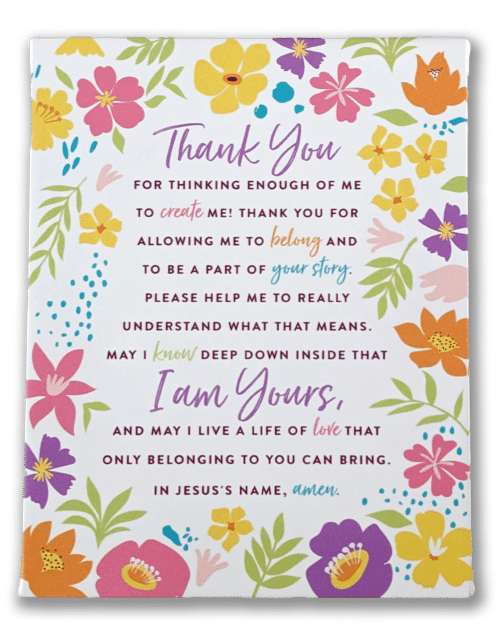 I Am Yours Prayer Canvas